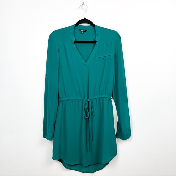 Naked Zebra Dresses & Skirts - Naked Zebra Green Long Sleeve Semi-Sheer Summer/Spring Dress